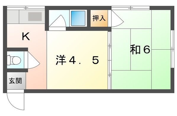 高瀬マンションの物件間取画像